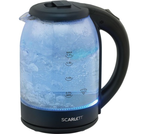 Чайник электрический Scarlett SC-EK27G90 1.7л. 1800Вт черный корпус: стекло Чайник электрический Scarlett SC-EK27G90 1.7л. 1800Вт черный корпус: стекло