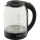 Чайник электрический Scarlett SC-EK27G90 1.7л. 1800Вт черный корпус: стекло