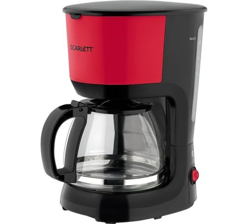 Кофеварка капельная Scarlett SC-CM33013 750Вт красный/черный Кофеварка капельная Scarlett SC-CM33013 750Вт красный/черный