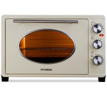 Мини-печь Hyundai MIO-HY084 33л. 1500Вт бежевый/хром