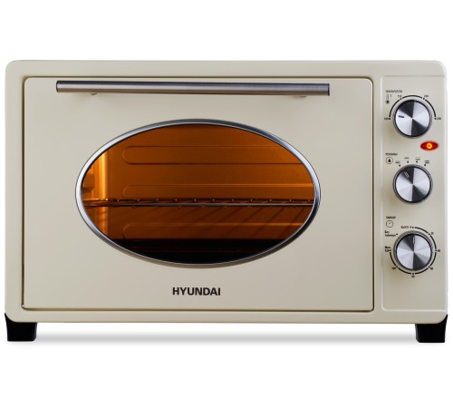 Мини-печь Hyundai MIO-HY084 33л. 1500Вт бежевый/хром Мини-печь Hyundai MIO-HY084 33л. 1500Вт бежевый/хром
