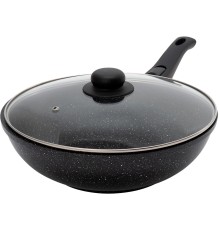 Сковорода ВОК (WOK) Starwind Chef Induction SW-CHI4028W круглая 28см покрытие: Pfluon ручка съемная (с крышкой) черный