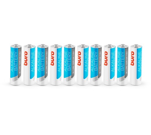 Батарея Buro Alkaline LR6 AA (10шт) коробка Батарея Buro Alkaline LR6 AA (10шт) коробка