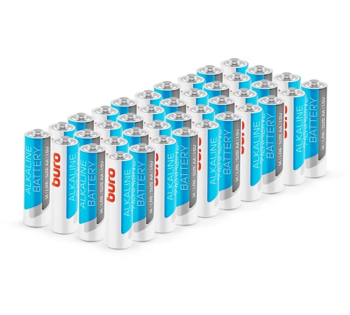 Батарея Buro Alkaline LR6 AA (40шт) спайка Батарея Buro Alkaline LR6 AA (40шт) спайка