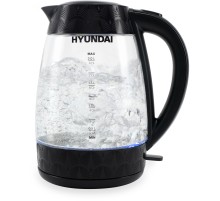 Чайник электрический Hyundai HYK-G4505 2л. 2200Вт черный корпус: стекло/пластик