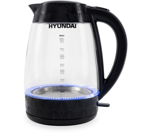 Чайник электрический Hyundai HYK-G4505 2л. 2200Вт черный корпус: стекло/пластик Чайник электрический Hyundai HYK-G4505 2л. 2200Вт черный корпус: стекло/пластик