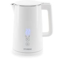 Чайник электрический Hyundai HYK-S5508 1.5л. 2200Вт белый корпус: металл/пластик