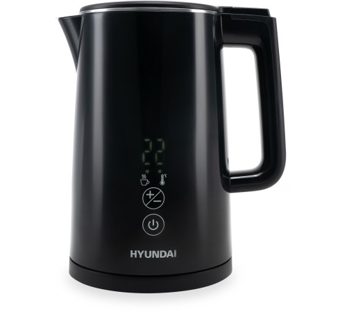 Чайник электрический Hyundai HYK-S5509 1.5л. 2200Вт черный корпус: металл/пластик
