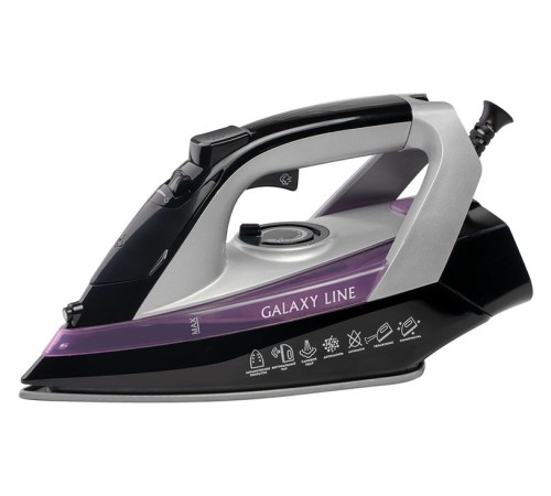 Утюг Galaxy Line GL 6128 2200Вт черный/фиолетовый Утюг Galaxy Line GL 6128 2200Вт черный/фиолетовый