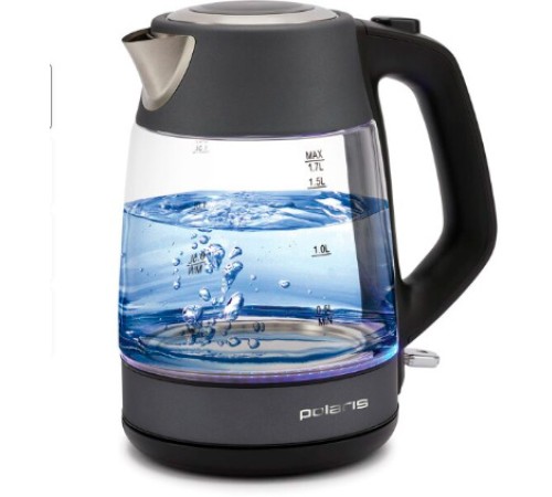 Чайник электрический Polaris PWK 1760CGL 1.7л. 2150Вт графит корпус: стекло/металл