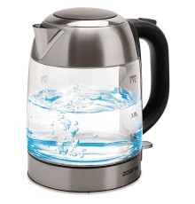 Чайник электрический Polaris PWK 1791CGL 1.7л. 2200Вт серебристый матовый корпус: стекло