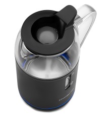 Чайник электрический Polaris PWK 1563CGL 1.5л. 2200Вт черный/прозрачный корпус: стекло/пластик