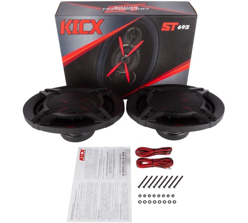 Колонки автомобильные Kicx ST 693 200Вт 92дБ 4Ом 16x24см (6x9дюйм) (ком.:2кол.) коаксиальные трехполосные Колонки автомобильные Kicx ST 693 200Вт 92дБ 4Ом 16x24см (6x9дюйм) (ком.:2кол.) коаксиальные трехполосные