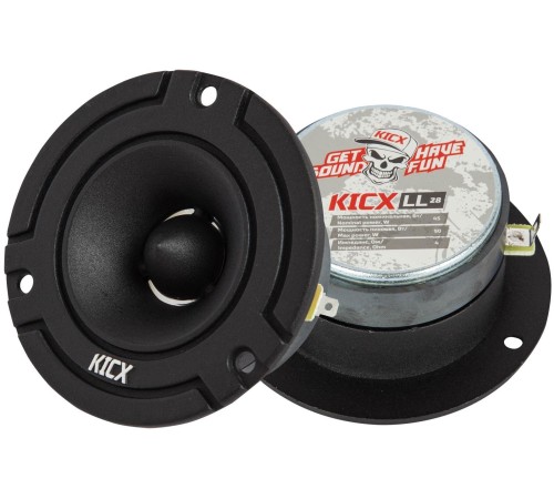 Колонки автомобильные Kicx LL 28 (без решетки) 90Вт 104дБ 4Ом 2.5см (1дюйм) (ком.:1кол.) твитер Колонки автомобильные Kicx LL 28 (без решетки) 90Вт 104дБ 4Ом 2.5см (1дюйм) (ком.:1кол.) твитер
