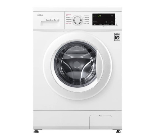Стиральная машина LG F2J3NS0W класс: A загр.фронтальная макс.:6кг белый инвертер Стиральная машина LG F2J3NS0W класс: A загр.фронтальная макс.:6кг белый инвертер