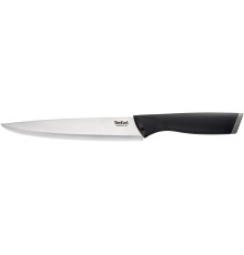 Нож кухонный Tefal K2213704 (2100121731) стальной универсальный лезв.200мм прямая заточка серебристый/черный пласт.коробка