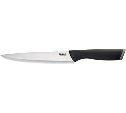 Нож кухонный Tefal K2213704 (2100121731) стальной универсальный лезв.200мм прямая заточка серебристый/черный пласт.коробка Нож кухонный Tefal K2213704 (2100121731) стальной универсальный лезв.200мм прямая заточка серебристый/черный пласт.коробка