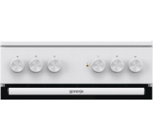 Плита Электрическая Gorenje Essential GEC5A41WG белый/черный стеклокерамика