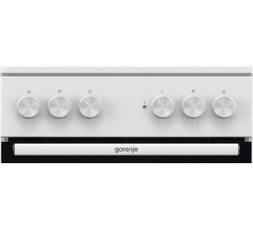 Плита Электрическая Gorenje Essential GEC5A41WG белый/черный стеклокерамика
