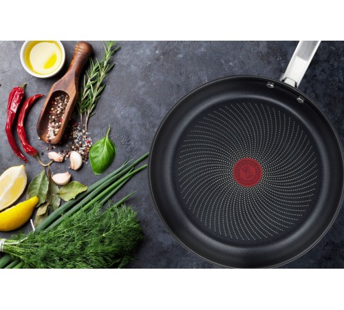 Сковорода Tefal Intuition B8170544 круглая 26см покрытие: Titanium ручка несъемная (без крышки) черный (2100125770)