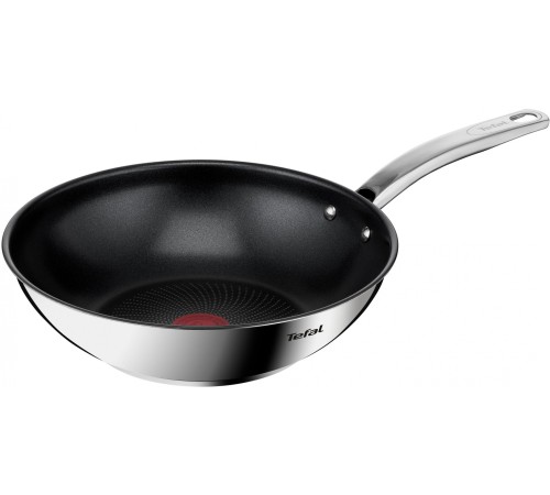 Сковорода ВОК (WOK) Tefal Intuition B8171944 круглая 28см покрытие: антипригарное с титаном ручка несъемная (без крышки) стальной (2100125812)