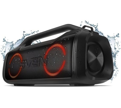 Колонка порт. Sven PS-390 черный 50W 2.0 BT/3.5Jack/USB 10м 3600mAh (SV-021306)