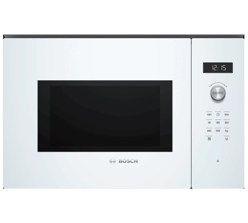 Микроволновая печь Bosch BFL554MW0 25л. 900Вт белый (встраиваемая) Микроволновая печь Bosch BFL554MW0 25л. 900Вт белый (встраиваемая)