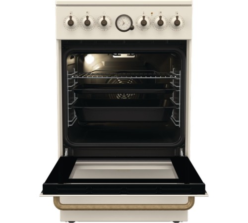 Плита Электрическая Gorenje GECS5B70CLI бежевый стеклокерамика (без крышки)