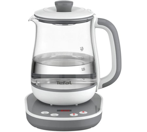 Чайник электрический Tefal BJ551B10 1.5л. белый корпус: стекло/пластик (7211004581)