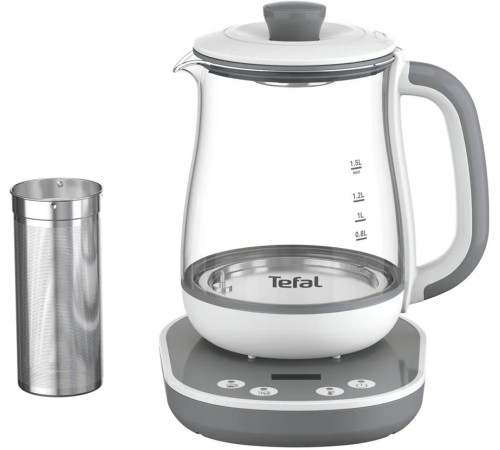 Чайник электрический Tefal BJ551B10 1.5л. белый корпус: стекло/пластик (7211004581)