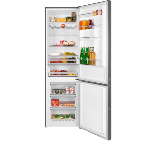 Холодильник Maunfeld MFF200NFSE 2-хкамерн. нержавеющая сталь