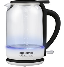 Чайник электрический Polaris PWK 1753CGL 1.5л. 1950Вт белый/черный корпус: стекло/пластик