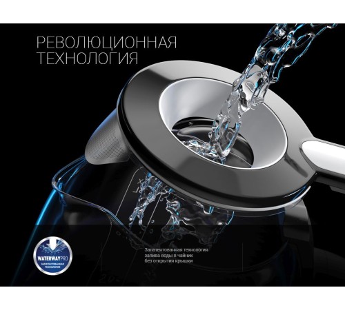 Чайник электрический Polaris PWK 1753CGL 1.5л. 1950Вт белый/черный корпус: стекло/пластик