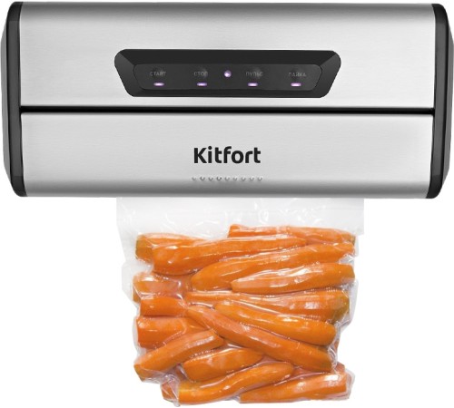 Вакуумный упаковщик Kitfort КТ-1515 175Вт серебристый/черный Вакуумный упаковщик Kitfort КТ-1515 175Вт серебристый/черный