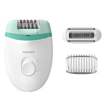Эпилятор Philips BRE245/00 скор.:2 насад.:2 от электр.сети белый/мятный