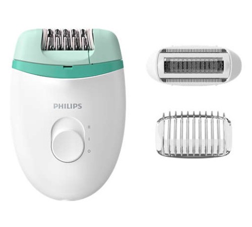 Эпилятор Philips BRE245/00 скор.:2 насад.:2 от электр.сети белый/мятный Эпилятор Philips BRE245/00 скор.:2 насад.:2 от электр.сети белый/мятный
