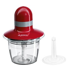 Измельчитель электрический Bosch MMR08R2 0.8л. 400Вт красный/серый