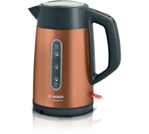 Чайник электрический Bosch TWK4P 1.7л. 2400Вт коричневый корпус: металл/пластик (TWK4P439)