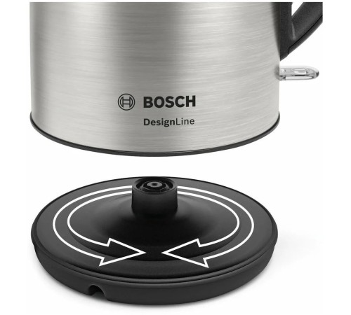 Чайник электрический Bosch TWK3P 1.7л. 2400Вт нержавеющая сталь корпус: металл (TWK3P420)