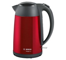 Чайник электрический Bosch TWK3P424 1.7л. 2400Вт красный корпус: металл