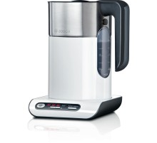 Чайник электрический Bosch TWK8611P 1.5л. 2400Вт белый/серебристый корпус: металл/пластик