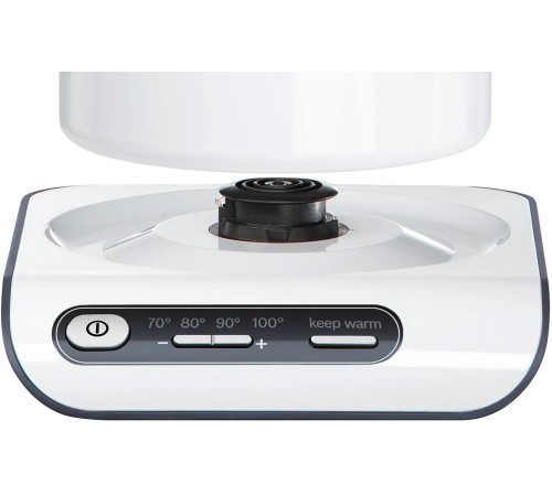 Чайник электрический Bosch TWK8611P 1.5л. 2400Вт белый/серебристый корпус: металл/пластик