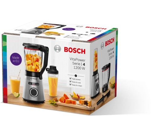 Блендер стационарный Bosch VitaPower Serie 4 MMB6384M 1200Вт черный/нержавеющая сталь