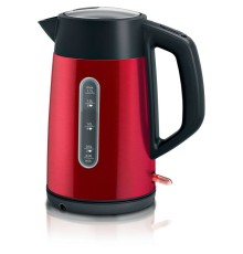 Чайник электрический Bosch TWK4P 1.7л. 2400Вт красный корпус: металл/пластик (TWK4P434)