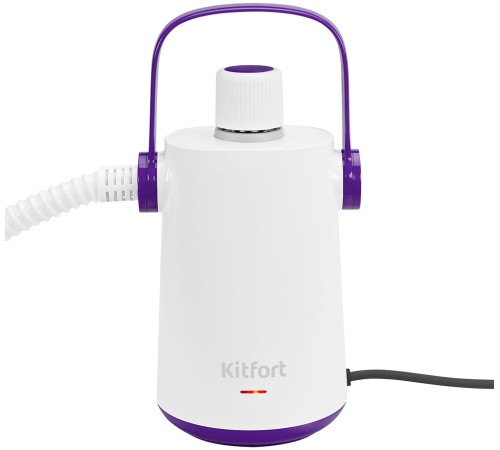 Пароочиститель ручной Kitfort КТ-9109-1 1000Вт белый/фиолетовый Пароочиститель ручной Kitfort КТ-9109-1 1000Вт белый/фиолетовый
