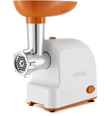 Мясорубка Kitfort КТ-2113-1 1000Вт белый/оранжевый