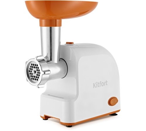 Мясорубка Kitfort КТ-2113-1 1000Вт белый/оранжевый Мясорубка Kitfort КТ-2113-1 1000Вт белый/оранжевый