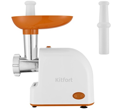 Мясорубка Kitfort КТ-2113-1 1000Вт белый/оранжевый Мясорубка Kitfort КТ-2113-1 1000Вт белый/оранжевый