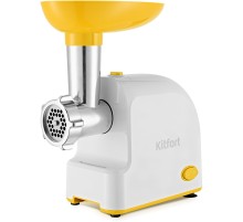 Мясорубка Kitfort КТ-2113-2 1000Вт белый/желтый