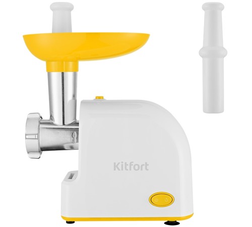 Мясорубка Kitfort КТ-2113-2 1000Вт белый/желтый Мясорубка Kitfort КТ-2113-2 1000Вт белый/желтый